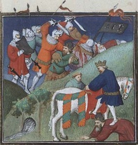Битва при Манцикерте 1071 г. Автор Бокаччо, XV век, Париж.